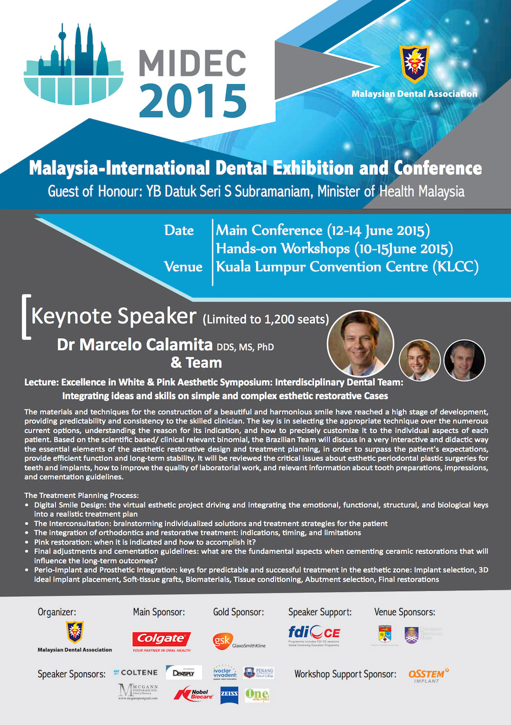 MIDEC 2015 - Malaysia-International Dental Exhibition 